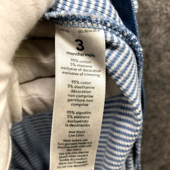 Carter's Baby 0-3M Footed One Piece Pajama Zip Up Boys Girls - Picture 7 of 7